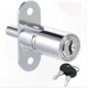 thumbnail image 1 of Sliding Door Cabinet Lock with Push Cylinder Bolt, 1 of 5