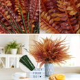 thumbnail image 6 of 4pcs Artificial Ferns Fall Shrubs Fake Boston Fern Plants Bushes Plastic Greenery for Outdoors UV Resistant Outdoor Plants for Autumn Home Indoor Hanging Planter Porch Garden Decor, Brown, 6 of 9