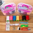thumbnail image 3 of Large Sewing Kit 47 Pieces Portable Handheld Sewing Supplies with Case Home and Travel Sewing Tools Set for Clothing Repair Includes Thread Needles Buttons Scissors Thimble Measuring Tape, 3 of 6