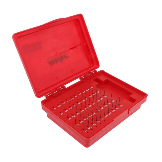 de 50 Calibres de Pasadores, Herramienta de Medición de material acero de Precisión M0 + 0.011-0.060 Pulgadas kusrkot Pin Gauge Bloque de carpintería