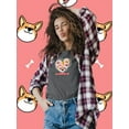 thumbnail image 2 of Valentine's Day Cute Pets  T-Shirt Women -Image by Shutterstock, Female 3X-Large, 2 of 4