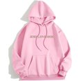 thumbnail image 4 of Pink Graphic Hoodie For Women 2024 Cute Preppy Sweatshirt Long Sleeve Drawstring Pullover Tops With Pockets, 4 of 5