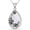 Plumeria, variant on Midir&Etain  Opal Sunflower Necklace White Gold Plated Vintage Floral Pendant Jewelry Gift for Her Women Mom