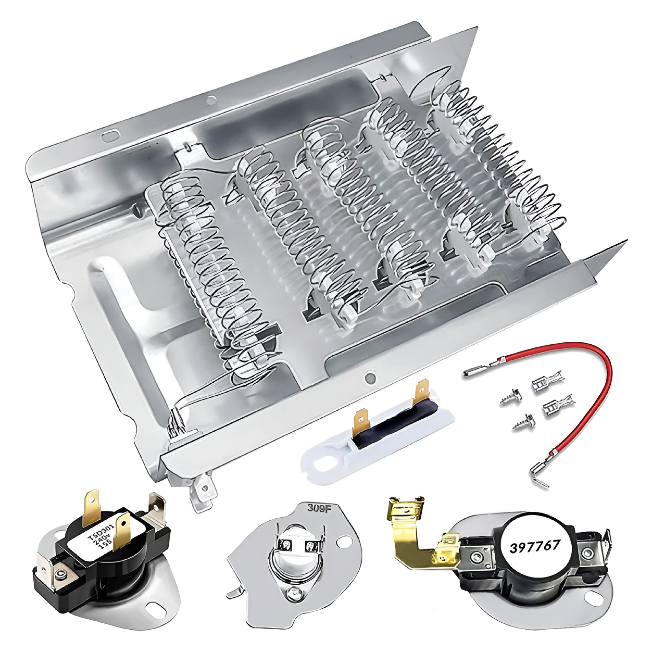 HIBIBUD 2026 New 279838 Dryer Heating Element for Replaces 2406026 3403585 3398064 for Dryer, Laundry Room, Appliance Repair, Home Maintenance