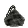 thumbnail image 4 of SHANNA Women's Evening Bag Sparkly Rhinestone Purse Chain Clutch Purse Bag Party Prom Wedding Purse(Large,Black), 4 of 9