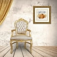 thumbnail image 3 of Louise, Gigi 26x26 Gold Ornate Wood Framed with Double Matting Museum Art Print Titled - Hello Pumpkin Hello, 3 of 4
