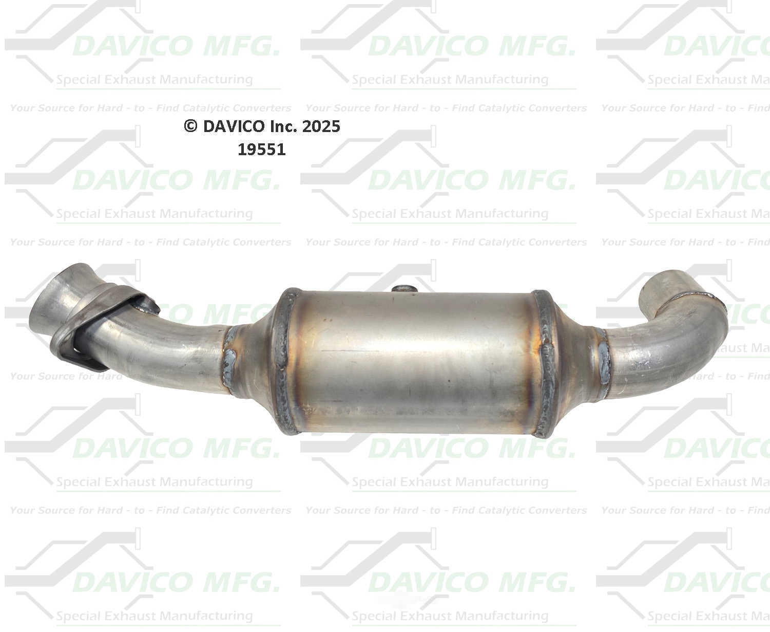 Davico Mfg 19551 Direct-Fit Catalytic Converter