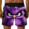 thumbnail image 5 of Yaoyar Men Swim Trunks 2026 Funny 3D Cartoon Expression Face Print Mens Beach Shorts Casual Boarding Short with Pockets, 5 of 6