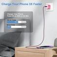 thumbnail image 4 of Compatible for iPhone Charger Fast Charging 2 Pack, 6 FT USB Charging Cable with QC 18W Wall Charger Adapter USB Brick Cube Fast Charging Station Power Base Compatible for iPhone 14 13 12 11(White), 4 of 9