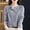 Grey, variant on Osmanthus Needle Knitted Cardigan For Women In Autumn And Winter New Korean Round Neck Outerwear Base Sweater Solid Color Loose Jacket Sweater