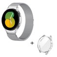 thumbnail image 1 of For Samsung Galaxy Watch 5 Pro 45mm Metal Magnetic Band Mesh Strap with Soft Clear TPU Watch Case, 1 of 4