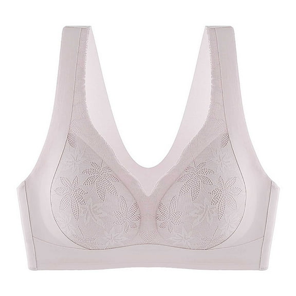 Aofany Women's Seamless Bras No Underwire Push Up Bras Soft Wireless Comfort Bralettes Full Coverage, 34B/C-42B/C