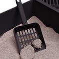 thumbnail image 5 of Meowy Studio Loo Cat Litter Box All in One Cover Litter Filter Plate Scoop and Holder in Carbon Grey, 5 of 9