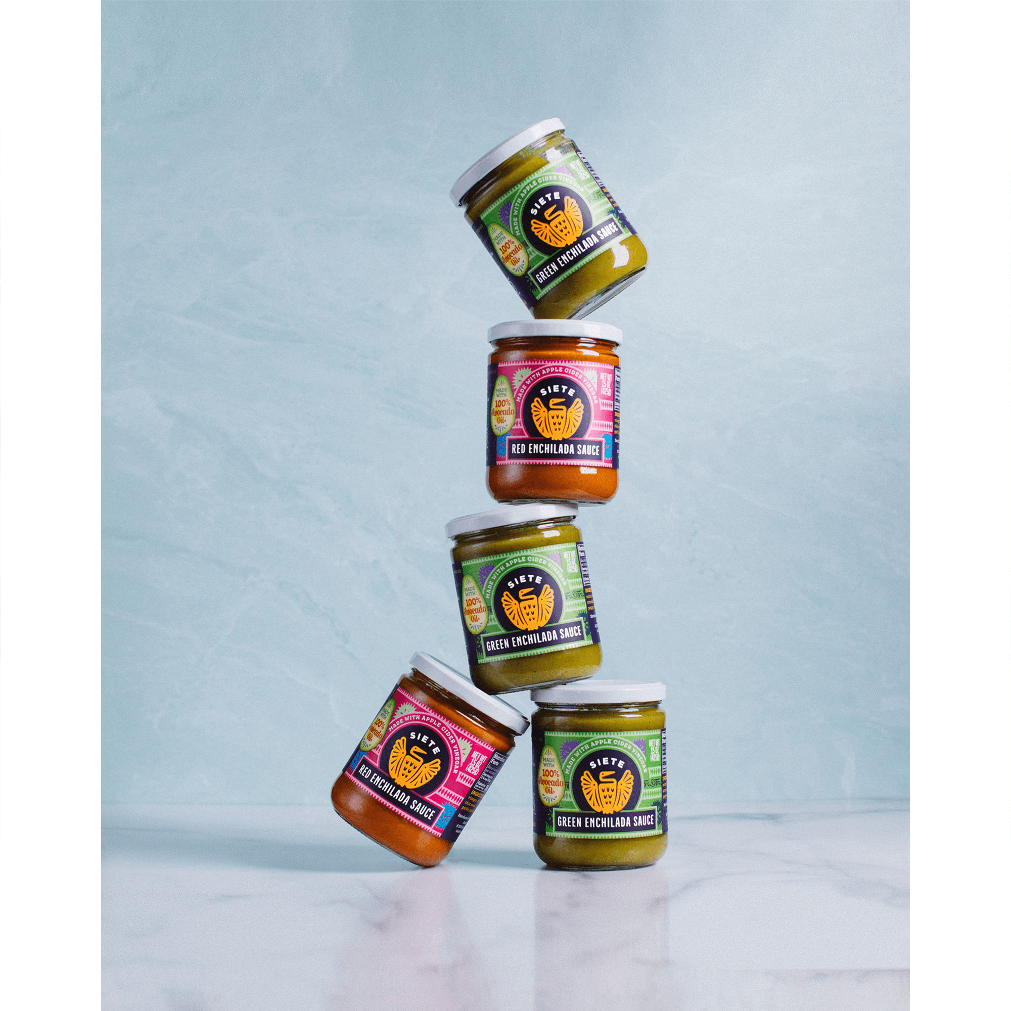 (3 pack) Siete Family Foods Gluten Free Green Enchilada Sauce, 15 oz