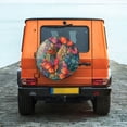 thumbnail image 6 of Rateoe Butterflies On Rocky Cliff Pattern Tire Cover Wheel Protectors Weatherproof Wheel Covers Universal Fit for Trailer Rv SUV Truck Camper Travel Trailers Accessories-14 inch, 6 of 6