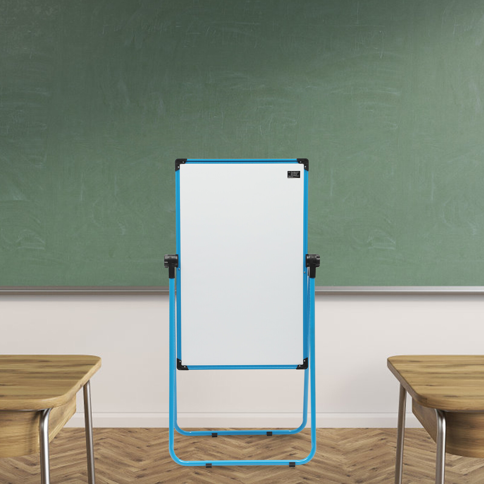 Miumaeov 36x24 inch Double-sided Whiteboard Free Standing Magnetic Dry Erase Board Portable Foldable Bulletin Board