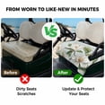 thumbnail image 4 of Golf Cart Seat Covers for 2 Seater,White Floral Microfiber Cart Seat Towel Blanket,Pastoral Farmhouse Magnolia Flowers Leaves Absorbent NonSlip Bench Seats Protector for Golf Course 51"x31", 4 of 9