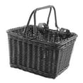 thumbnail image 1 of Lijie Kids Bike Basket Front Carrier Children's Handle Basket for Folding Bike Black, 1 of 6