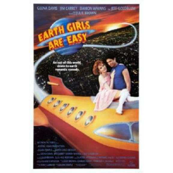 Earth Girls Are Easy Movie Poster 24in x 36in Art Poster 24x36 Multi-Color Square Adults Poster Time