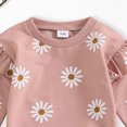 thumbnail image 6 of TOWED22 Infant Toddler Girl Fall Winter Clothes Set Long Sleeve Cute Sweatshirt and High Waist Pants Print Outfits Clothing 2 Piece(Pink,0-6 M), 6 of 6