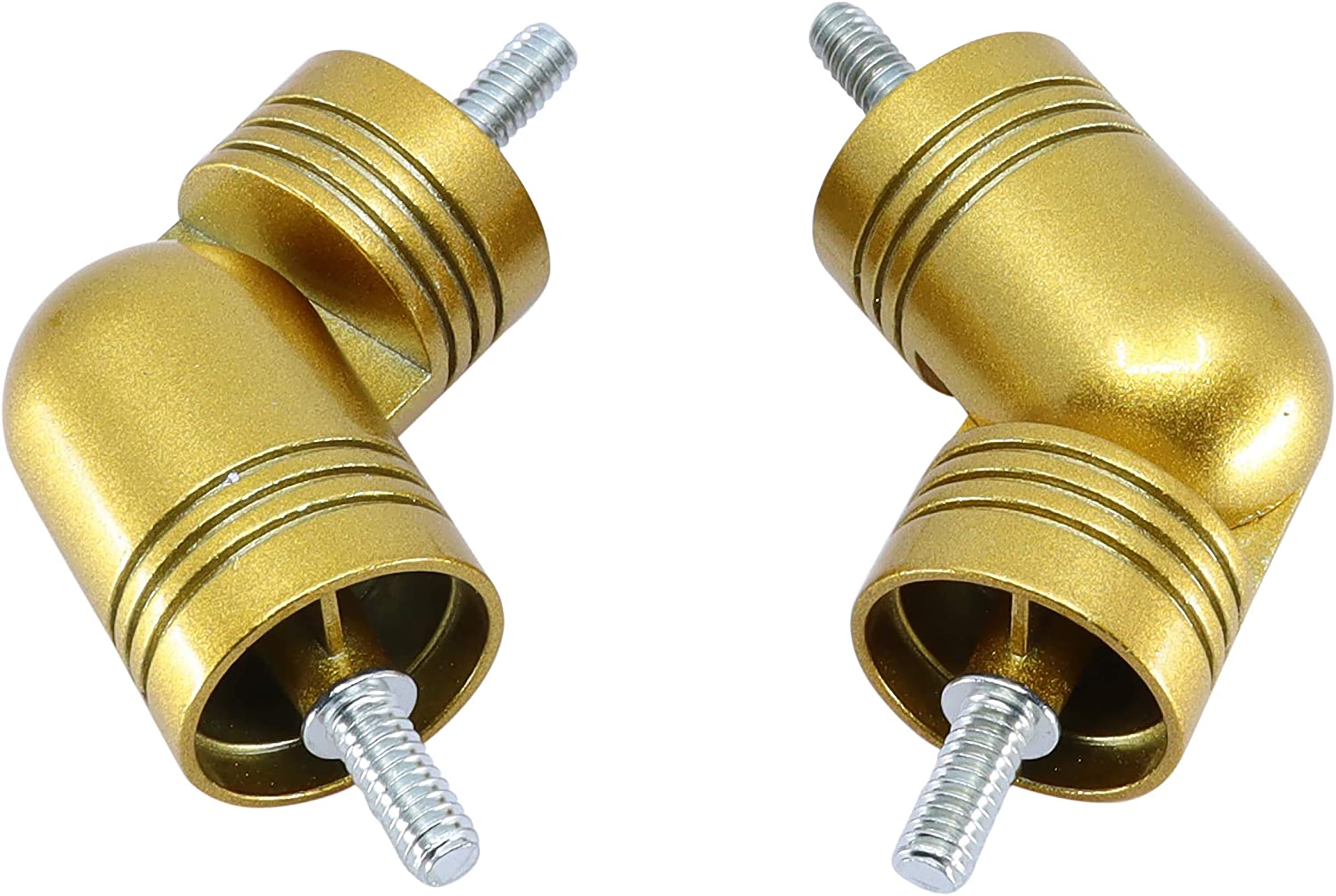 MERIVILLE Hinged Elbow Connector Designed for Bay Window Curtain Rods