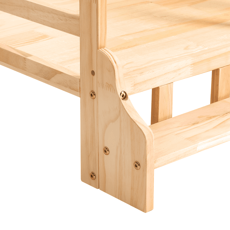 96*56cm Solid Pine Wood Pet Bed Frame Elevated Fence Dog Cat