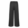thumbnail image 5 of High Waist Stretch Cargo Pants Women Fleece Lined Baggy Multiple Pockets Straight Leg Relaxed Fit Pants, 5 of 5