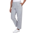 thumbnail image 3 of Alfred Dunner Womens Petite Casual Short Length Velour Pant, 3 of 6