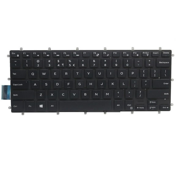 New US Black English Backlit Laptop Keyboard (Without palmrest) for Dell Inspiron 15 5579 2-in-1 Light Backlight