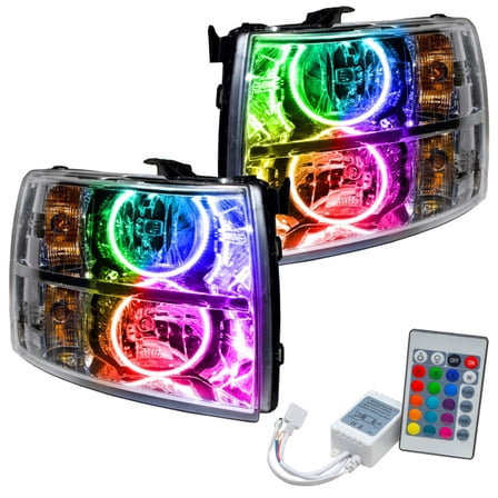 For 2007-2013 Chevrolet Silverado SMD Headlights - Round Style Oracle
