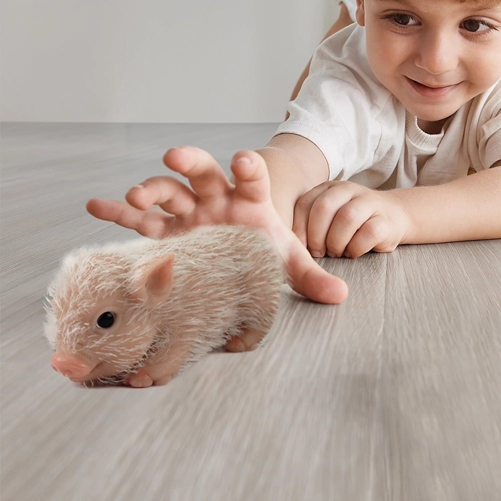 Silicone Pet Toy – Realistic Pig, Rabbit & Dog Soft Reborn Animal Dolls for Kids, Parent-Child Play, Home Party Gifts