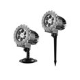 thumbnail image 2 of Binmer New Outdoor Snowflake Projection Light Garden Courtyard Floor Insert Light Christmas Day Decorative Light, 2 of 8