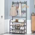 thumbnail image 2 of Perchero Rack Closet Ropero Practiksa con Zapatera Color Negro Perchero con Estante, 2 of 5