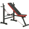 thumbnail image 1 of Soozier Adjustable Weight Bench with Squat Rack, Incline Flat Bench Press, 1 of 10