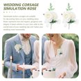 thumbnail image 5 of 2 Pcs Fleur Artificielle Corsage Simulation Broche Fleur Accessoire Photographique de Mariage, 5 of 5
