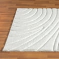 thumbnail image 3 of Luxe Weavers Modern Shag Geometric Cream 8x10 Area Rug, Indoor Carpet, 3 of 10