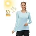 thumbnail image 2 of MIER Women's UPF 50+ Sun Protection T-Shirt Long Sleeve Outdoor Shirts, Quick Dry, Blue, S, 2 of 6