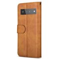 thumbnail image 4 of Feishell for Google Pixel 6 Pro Case Wallet, with Credit Card Slots Durable Flip Folio Kickstand Magnetic Closure Leather Zipper Pocket Wrist Strap Cover for Google Pixel 6 Pro, Brown, 4 of 6