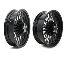 Fat Spoke Wheels 17X3.5 Front 17x6 Rear for Harley Softail Fatboy Lo FLSTF 2007-2020