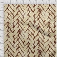 thumbnail image 4 of oneOone Georgette Viscose Brown Fabric Brush Stroke Craft Projects Decor Fabric Printed By The Yard 42 Inch Wide, 4 of 4