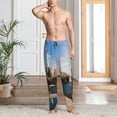 thumbnail image 2 of Fotbe Lighthouse Pantalones de Pijama para Hombre, Pantalones de Dormir, Pantalones de Casa con Cintura Ajustable y Bolsillos-3X-Large, 2 of 6