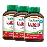 Jamieson Lutein 40 mg with Zeaxanthin & Bilberry - 3 x 60 Softgels | Eye Health Support