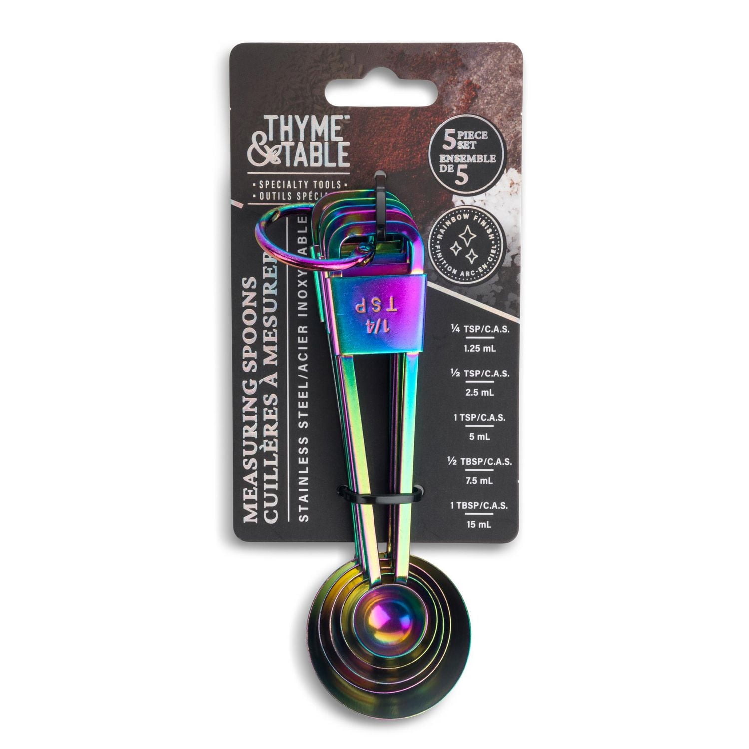 Thyme & Table Measuring Spoon, Rainbow