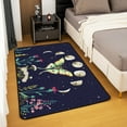 thumbnail image 2 of YST Death Moth Area Rugs 3x5 for Bedside,Exotic Gothic Animal Carpet for Women Men Boys,Kids Girls Moth Skull Rug,Spring Summer Floral Botancial Moon Print Accent Rug Set for Bedroom Non Slip, 2 of 6