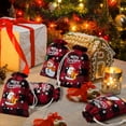 thumbnail image 4 of Merry Christmas Reusable Gift Bags Cotton Linen Material 8 Count Assorted Christmas Themed Patterns With Santa Snowman Penguin Bear Designs For Holiday Gift Wrapping And, 4 of 6