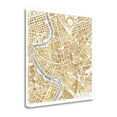 thumbnail image 2 of Tangletown Fine Art Gilded Rome Map by Laura Marshall Poster Frame - 35 x 35 x 1.5 in., 2 of 2
