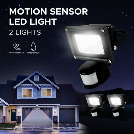 

EtroLighting [2 Pack] LED Floodlight Security Light Motion Sensor PIR Daylight WMT1807