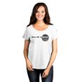thumbnail image 2 of One Of A Kind Women's Fashion Slouchy Dolman T-Shirt Tee Heather White 3X-Large, 2 of 5