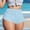 Light Blue, variant on Womens Hot Shorts Fashion Casual Drawstring Elastic High Waisted Side Strap Soild Beach Vacation Clothes
