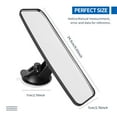 thumbnail image 3 of Anxingo Rear View Mirror, Adjustable Car Interior Rear View Mirror Car Seat for Universal Cars Trucks SUV-9.64 x 2.6 inch (White), 3 of 9